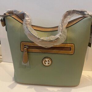 NWT! Giani Bernini Louisiana Green Saffiano Hobo Purse